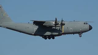 Royal Malaysian Air force Airbus A400M M5404 Landing At Avalon Airport [upl. by Neras961]