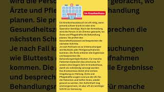 Im Krankenhaus learngerman foryou deutschlernen lernedeutsch germanlessons deutsch [upl. by Uella]