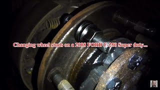 EASY Ford F250 wheel stud replacement [upl. by Eltsyrk647]