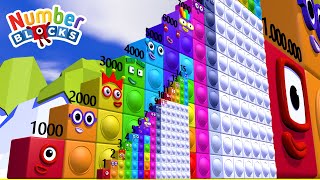 Looking for Numberblocks Puzzle Step Squad 1 to 15000 to 15000000 MILLION BIGGEST [upl. by Annaear115]