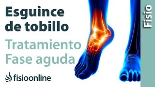 Tratamiento en agudo del esguince de ligamentos del tobillo o torcedura de tobillo [upl. by Brianna]