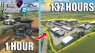 I SPENT 137 HOURS Becoming a 💵 MILLIONAIRE in FS22 10 MILLION CHALLENGE  Farming Simulator 22 [upl. by Perice]