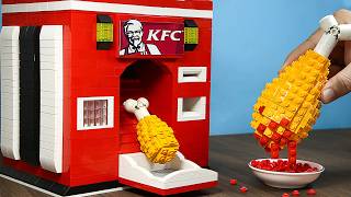 Custom LEGO KFC Fried Chicken Vending Machine with Safe Viral Fast Food ASMR [upl. by Yajet702]