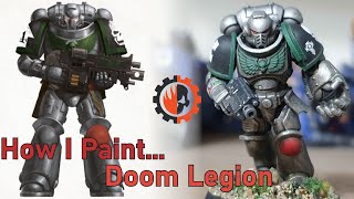 How I paint a Doom Legion Assault Intercessor [upl. by Ennovoj]