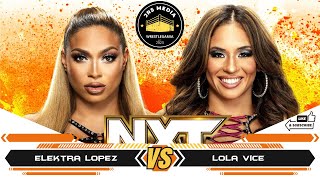 NXT  Elektra Lopez vs Lola Vice  WWE 2k23 Gameplay [upl. by Lihkin]