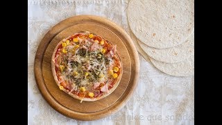 Pizzas con tortillas mexicanas [upl. by Eudocia]