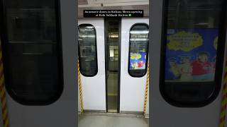 Automatic doors in Kolkata Metro opening at Kabi Subhash Station ✅ [upl. by Lynelle]