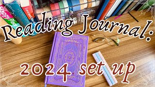 2024 READING JOURNAL SET UP  Rongrong Bookworm stickers [upl. by Jegger]