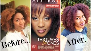 How I Color Using Clairol Textures and Tones Plum  Naturally Michy [upl. by Anihpesoj]