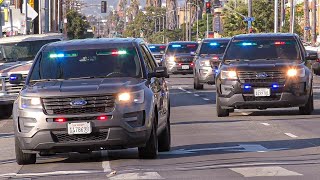 LAPD Metro Units Responding Code 3 x9 [upl. by Marne928]