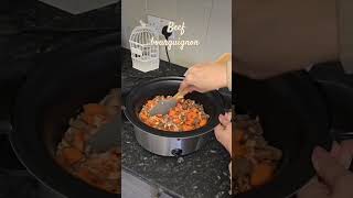 Beef bourguignon foryou food fyp foodlover foodie slowcooker [upl. by Anitsirc50]