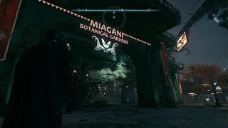 BATMAN ARKHAM KNIGHT Miagani Botanical Gardens Militia Checkpoint [upl. by Hachmann]