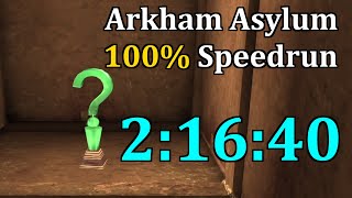 Batman Arkham Asylum Speedrun 100 in 21640 obsolete [upl. by Reddin]