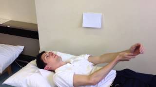 Active assisted shoulder flexionin supine [upl. by Ailugram901]