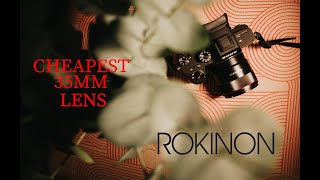 CHEAPEST PORTRAIT LENS FOR SONY  Samyang 35mm 18 [upl. by Ahsitaf]