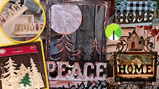 Woodcrafting with Dollar Tree Wood Products DIY by SD Kelley  SagiCat Magic [upl. by Debbra970]