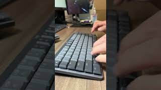 Type sounds Logitech MX Mechanical Mini Linear vs Tactile [upl. by Nasus]