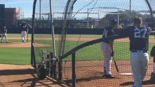 Gary Sanchez vs Adam Warren in live BP [upl. by Marutani]