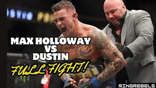 Dustin Poirier v Max Holloway 2 Full Fight No Commentary [upl. by Lledyr]