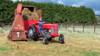 Silage harvest demonstration Tractor World Corrin Mart 2010mov [upl. by Molini]