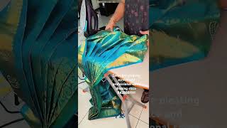 saree pre pleating service and professional saree draping class and tutorial [upl. by Jacob444]