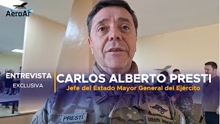 Entrevista al Jefe del Ejército Gral de Div Carlos Presti UNICO MEDIO [upl. by Ameehs]