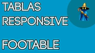 Tablas Responsive usando Footable [upl. by Eilram627]