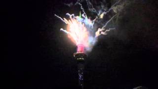 Auckland City Sky Tower Fireworks 2016 [upl. by Eilahs]