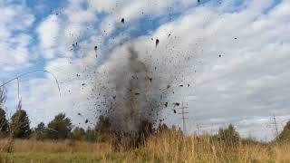 500g ANFO granulite explosion [upl. by Imeka]