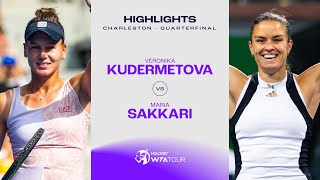 Veronika Kudermetova vs Maria Sakkari  2024 Charleston Quarterfinal  WTA Match Highlights [upl. by Finbur]