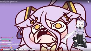 Filian Reacts To Henya Zen Animation [upl. by Mellins]