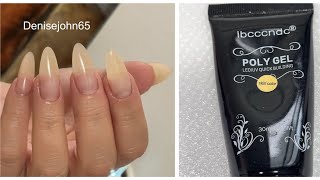 FAKE NATURAL Looking Nails Made W CHEAP AliExpress Polygel  Try It [upl. by Ylrevaw]