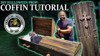 DIY Halloween Prop Coffin Tutorial [upl. by Lenny]