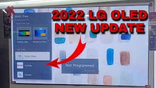 multi view new update 2022 LG oled TV [upl. by Nim3]