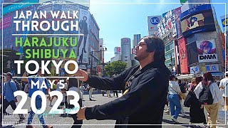 4K60p Harajuku to Shibuya quotGolden Weekquot Walk Tokyo May 5 2023  JAPAN WALK THROUGH [upl. by Lilla999]