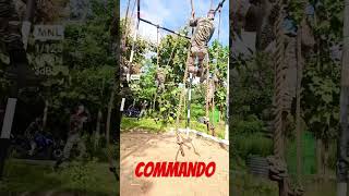 Rope youtubeshorts shorts motivational army commando exercise jssc [upl. by Dnomsad]