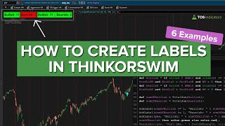 How to Add a Label in ThinkOrSwim BeginnerFriendly [upl. by Jacenta]