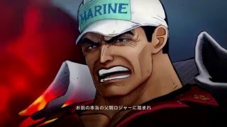 One Piece Burning Blood  Hiken No Ace vs Admiral Akainu Batle  Marinford Story Mode Walkthrough [upl. by Manup]