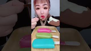 asmr eating chocolate ice cream and crunchy food [upl. by Chico]