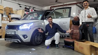 BEST MODIFIED WAGONR 2023 ROVER EDITION WITH MARUTI GENUINE ARMREST [upl. by Gnaw]