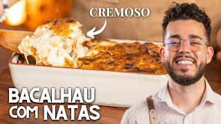 Receita PERFEITA de BACALHAU com NATAS [upl. by Launamme]