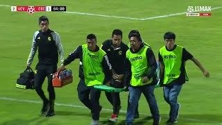 Así fue como YOSHIMAR YOTÚN SE LESIONA durante el partido  UCV vs Sporting Cristal [upl. by Nnoryt]