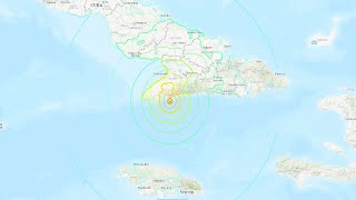 Backtoback quakes hit Jamaica 68M quake felt in Cuba South Florida [upl. by Robinson]