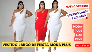 NUEVO vestido Largo de fiesta para mujer plus size  moda mujer 2022 [upl. by Kotta]