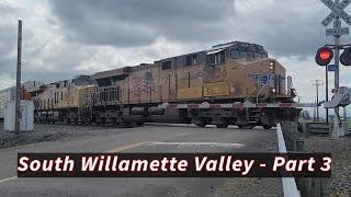 Railfanning trains in Oregons South Willamette Valley  Part 3 [upl. by Htidirem]