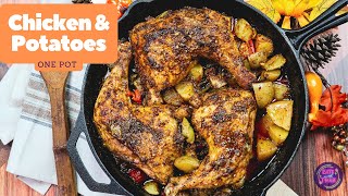 Easy One Pot Roasted Garlic Chicken  Dinner Recipes  Tutorial [upl. by Aicena]