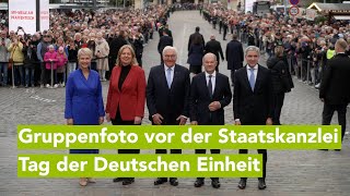 Tag der Deutschen Einheit 3 Oktober Bundesspitze bei der Staatskanzlei Schwerin [upl. by Henryetta688]