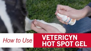 How To Use Vetericyn Antimicrobial Hot Spot Gel [upl. by Eemiaj47]