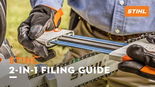 STIHL 2in1 Filing Guide  STIHL Tutorial [upl. by Nivlam]