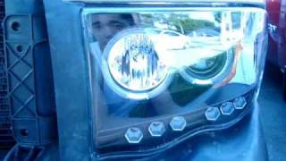 Spyder Auto Installation 200205 Dodge Ram Projector Headlights [upl. by Aerdnna318]